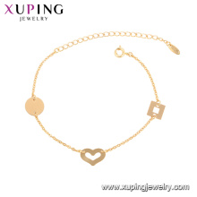 75777 xuping 18K vergoldet Herzform elegantes Stil Mode Armband für Frauen